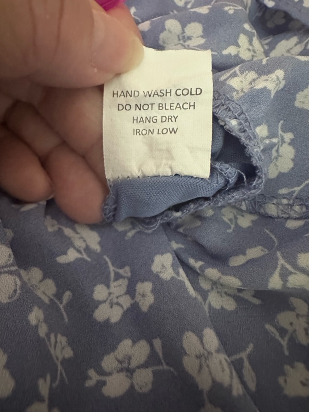 Sienna Sky Blue Floral V-Neck Tie-Waist Mini Dress - Picture 8 of 11